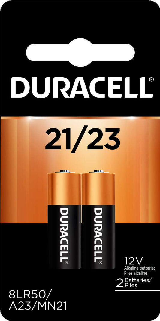 Duracell 2pk MN21 Alkaline 12V Battery A23 MN21 23AF 23AE V23GA GP23A L1028