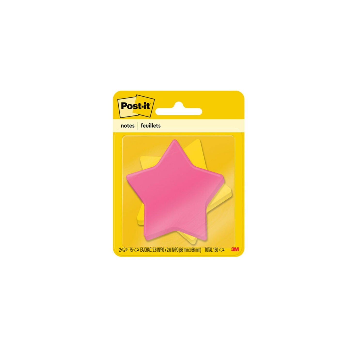 Post-it Notes Star Shape 2.6x2.6in 7350-STR