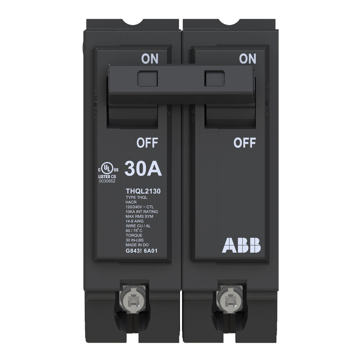 ABB Q-Line THQL2130 30A Double Pole Circuit Breaker