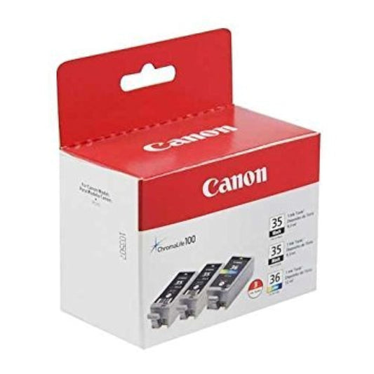 Canon PGI-35/CLI-36 2 Genuine Black and Color Value Pack Compatible to iP100, iP110, TR150 and TR160 Printers