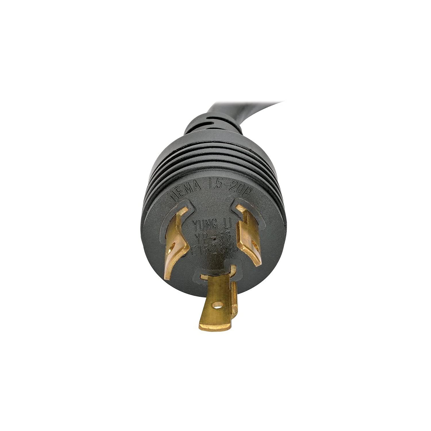 TRIPP LITE P046-06N-T 6" Heavy-Duty Power Adapter Cord, 20A, 12 AWG