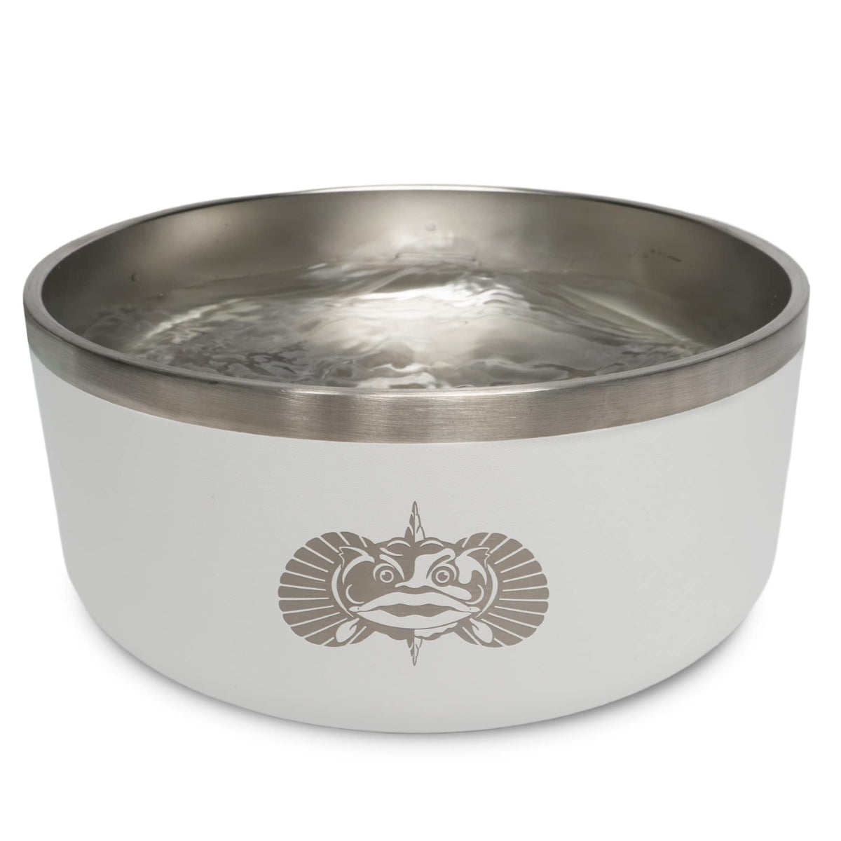 Toadfish Non-Tipping Dog Bowl White 6 Cups