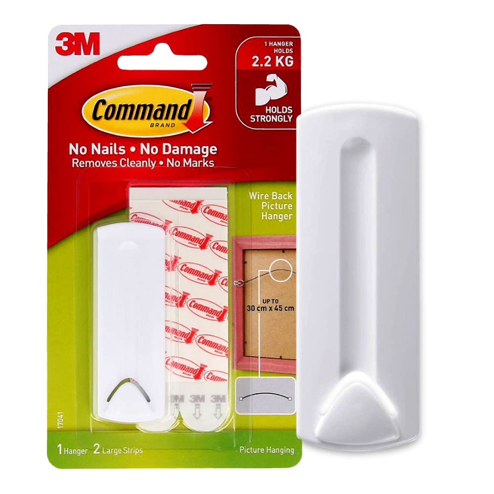 3M Command 17041 Picture Hanger Strip White