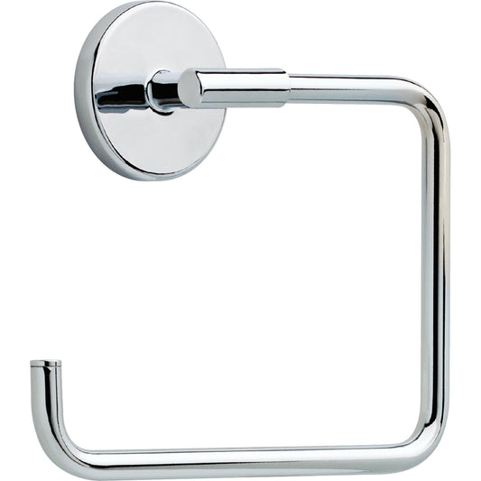 Delta Trinsic (1-Pack) Hand Towel Holder Polished Chrome Towel Racks for Bathroom Wall Square Towel Ring Holder for Bath Towel Hanger for Kitchen, Bathroom Accessories 759460