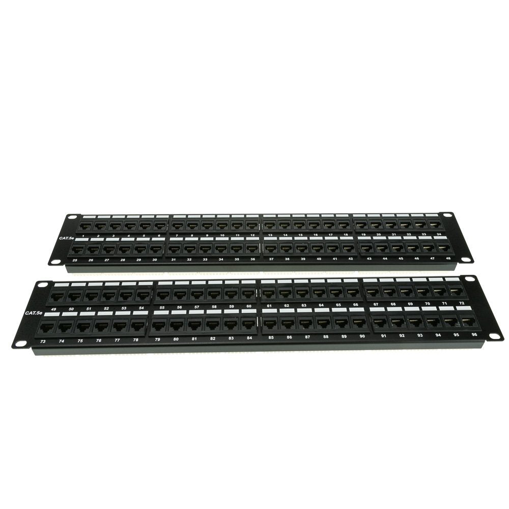 CableWholesale 96-Port Cat5e Patch Panel 4U