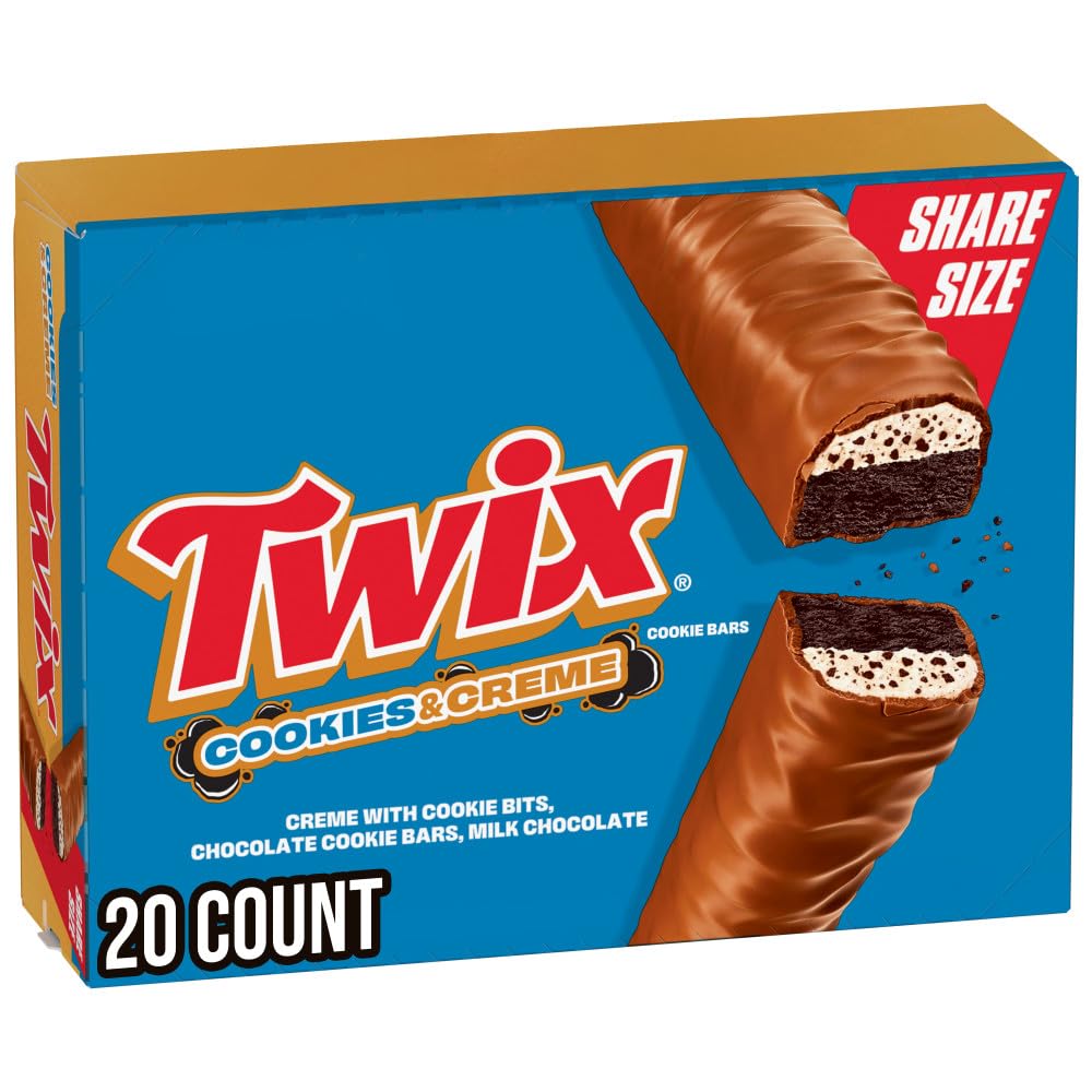 TWIX Cookies & Creme Share Size 2.87oz 20 Pack