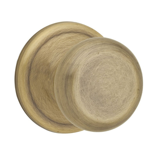 Kwikset Juno Passage Door Knob Antique Brass