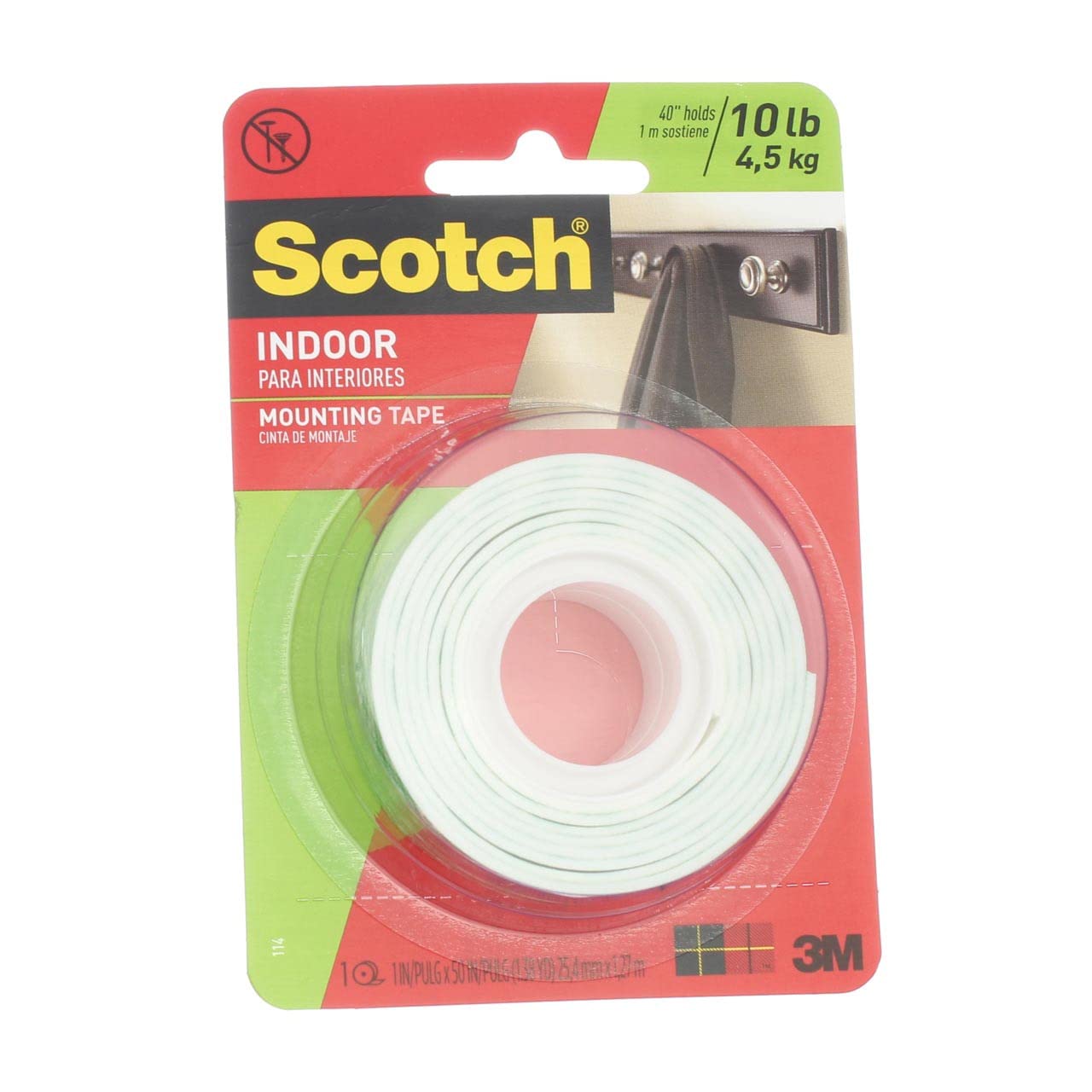 3M 114 1" X 50" Scotch Mounting Tape