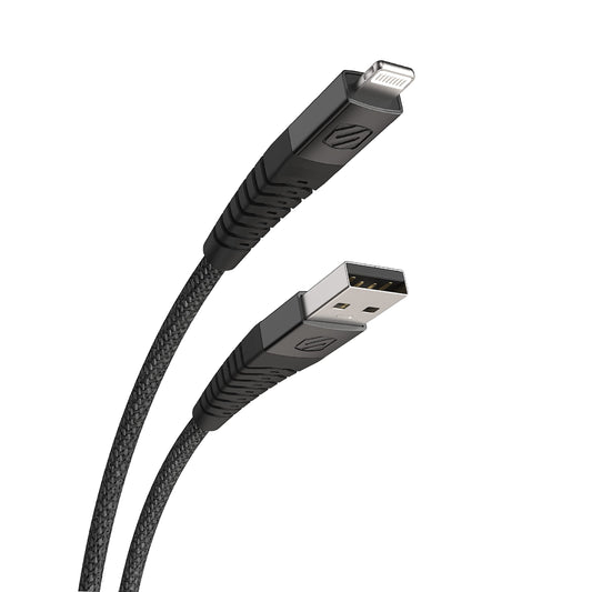 Scosche Strikeline USB to Lightning Cable 4-ft Black/Space Gray