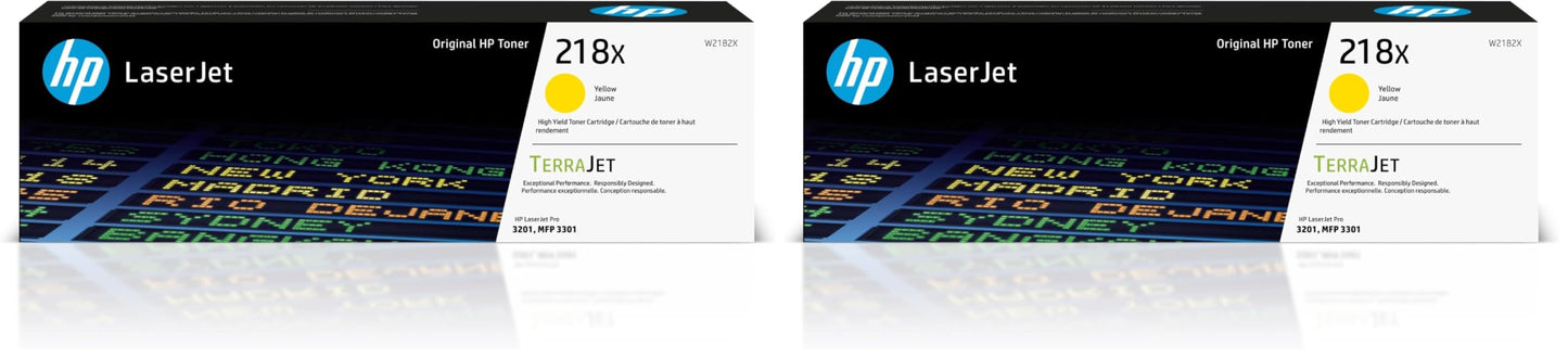 HP 218X Yellow High-Yield Toner Cartridge 2-Pack