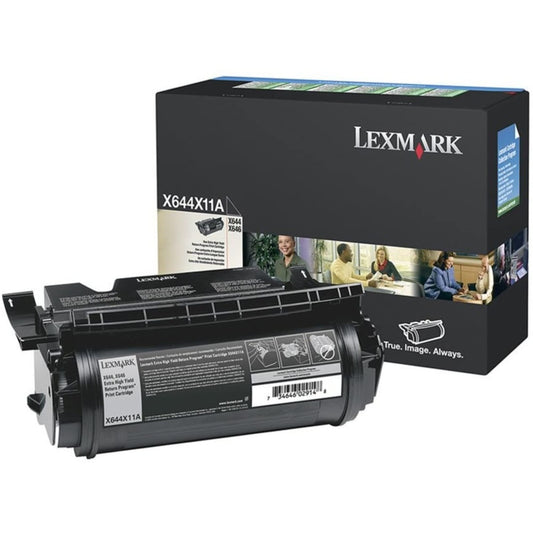 Lexmark X644X11A Toner Cartridge, Extra High Yield, Black