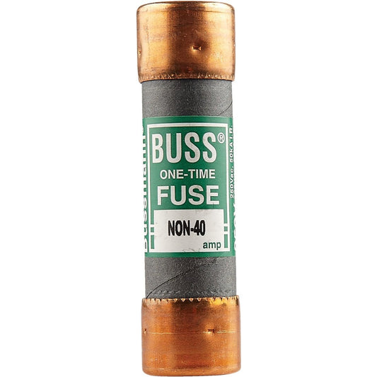 BUSSMANN FUSES NON-40 250V K5 One-Time 40 Amp Low-Voltage Cartridge Fuse