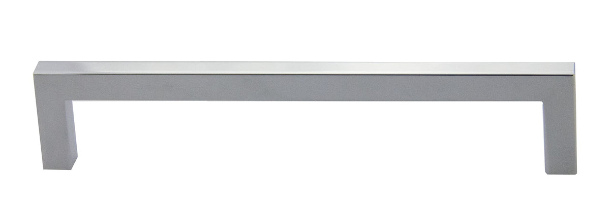 Pride 6-3/8" Modern Square Cabinet Pull, Polished Chrome