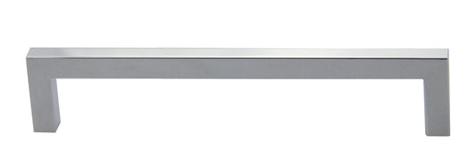 Pride 6-3/8" Modern Square Cabinet Pull, Polished Chrome