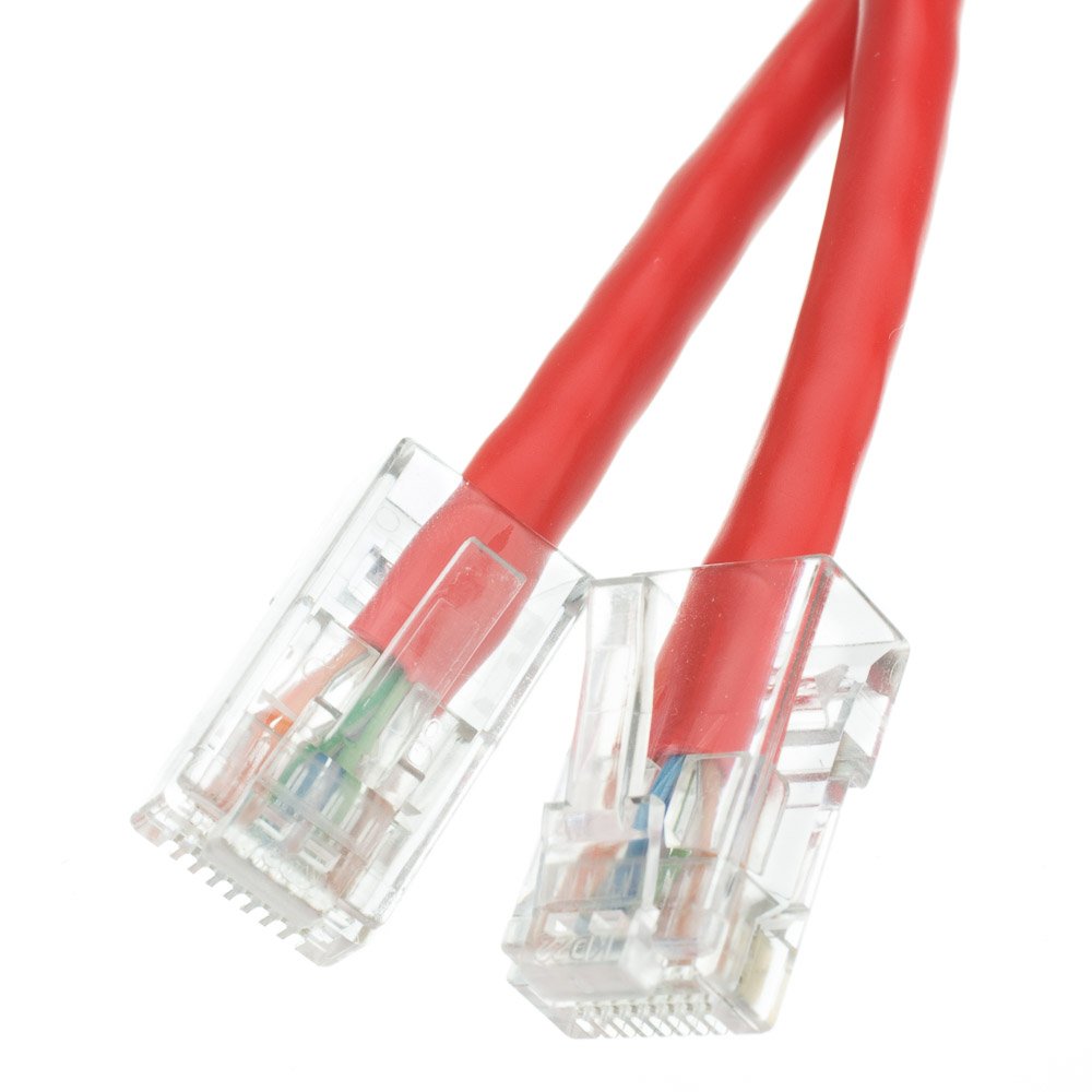 CableWholesale Cat5e Red Ethernet Patch Cable 2ft