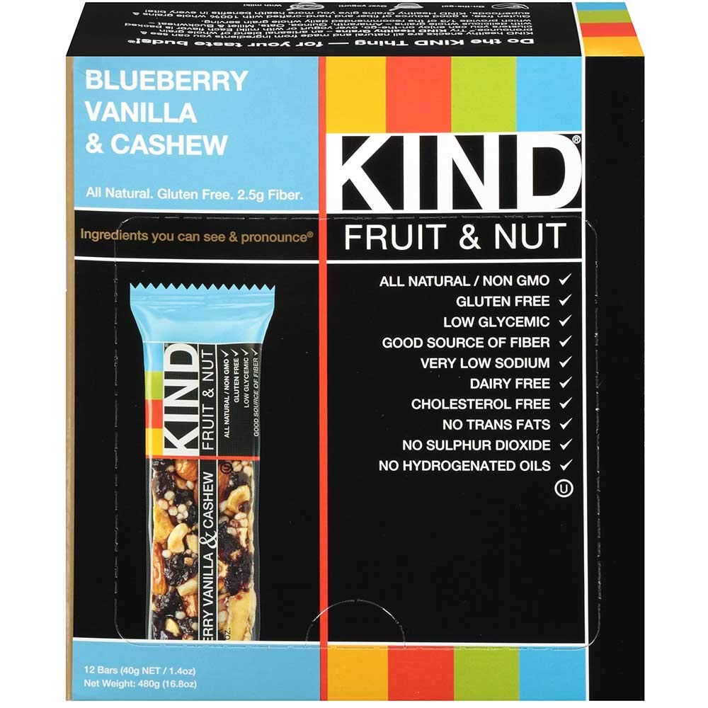 KIND Blueberry Vanilla Cashew Bar 1.4oz 72ct