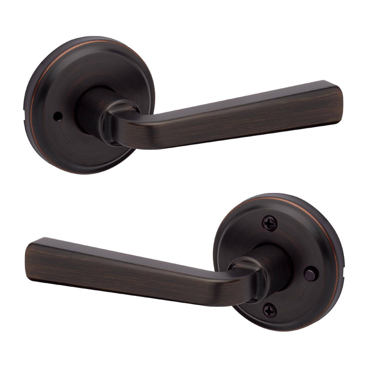 Kwikset Trafford Privacy Door Lever Venetian Bronze