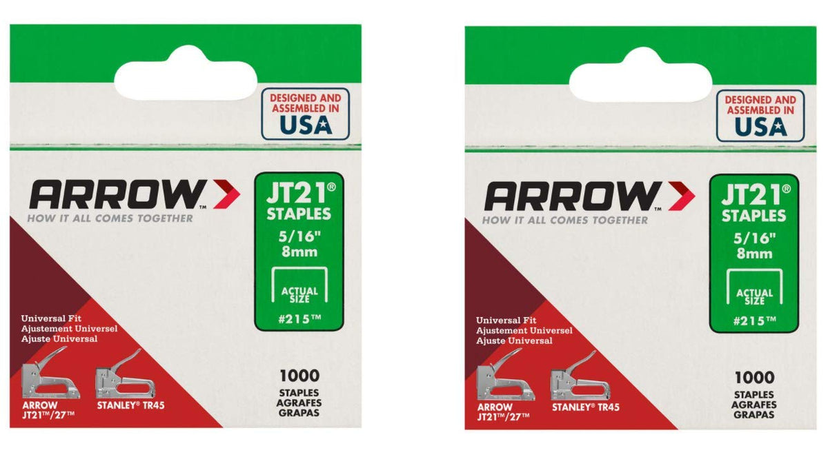 Arrow JT-21 Staples 5/16" 1000-Pack