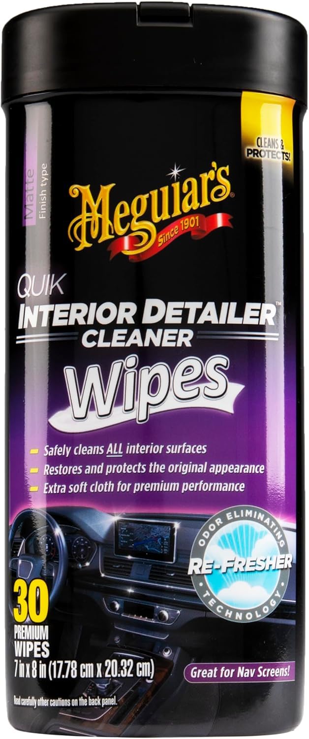Meguiar's Quik Interior Detailer Wipes 25 Pack