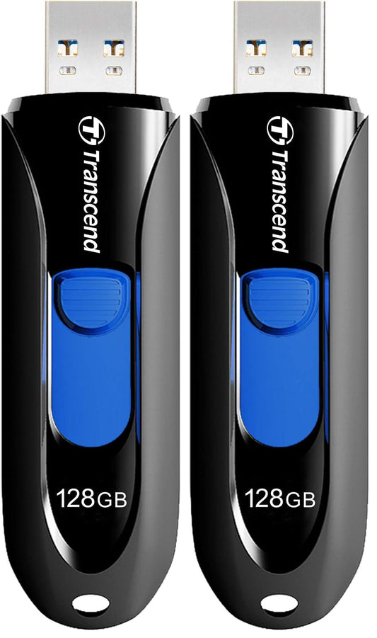 Transcend JetFlash 790 128GB USB 3.0 Flash Drive 2-Pack