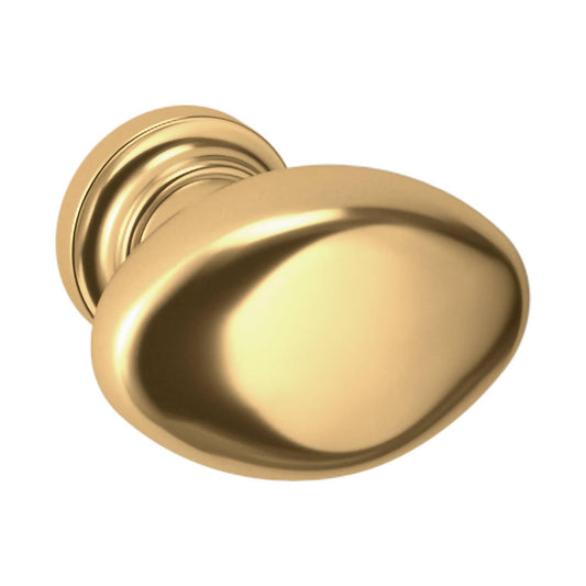 Baldwin 4910.BIN Oval Cabinet Knob 1-1/8" Brass