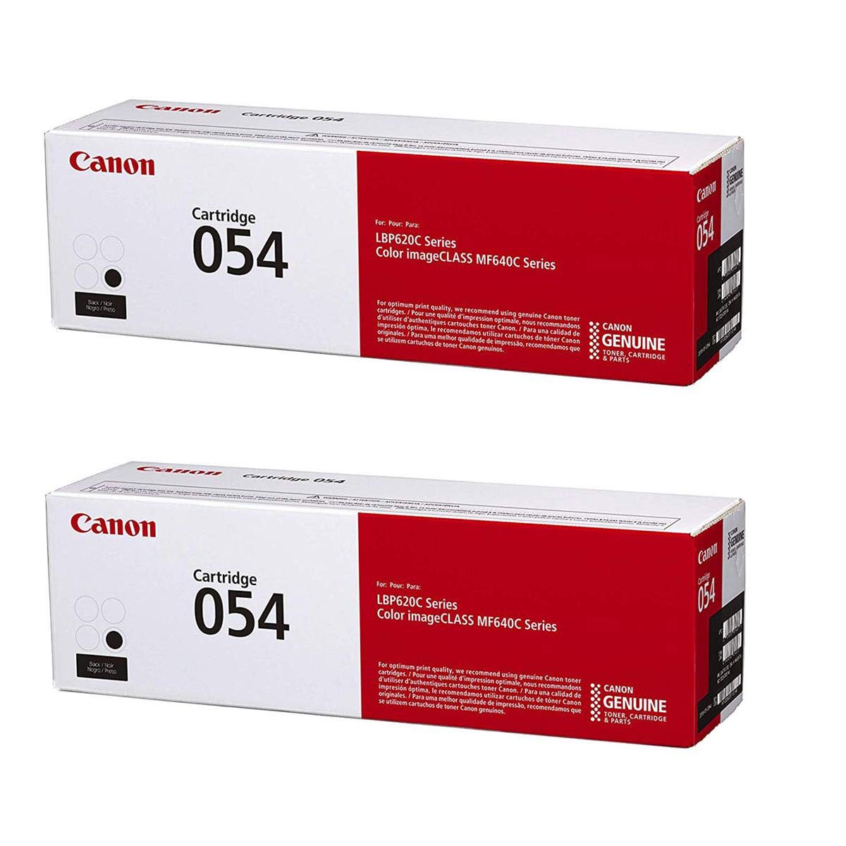 Canon 2 Pack CRG 054 Standard Toner Cartridge for LBP622 & MF644 Printers, Black