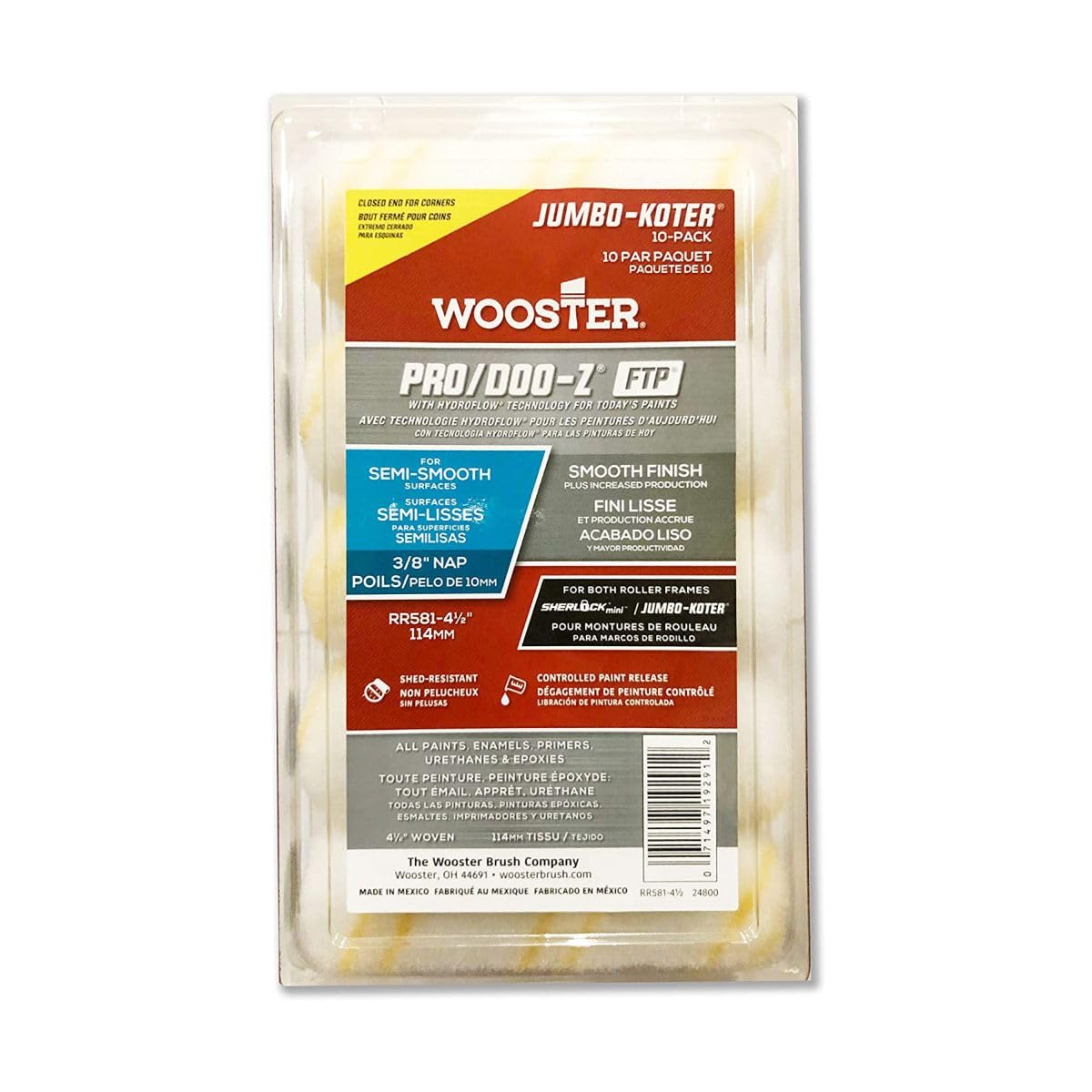 WOOSTER ROLLR CVR PRO/DOO-Z 3/