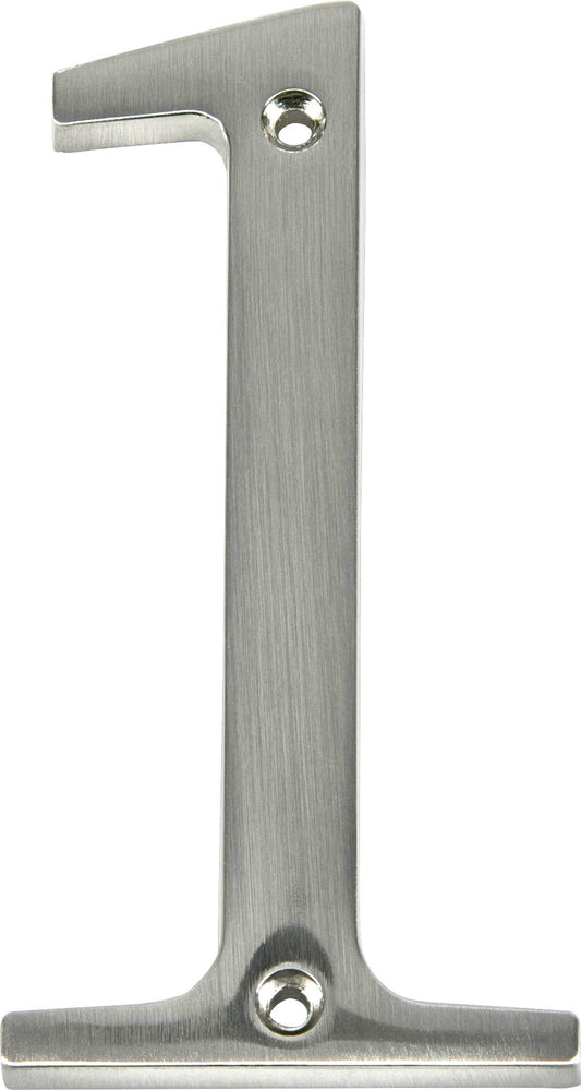 Hillman Distinctions Flush Mount House Number 1, 4"