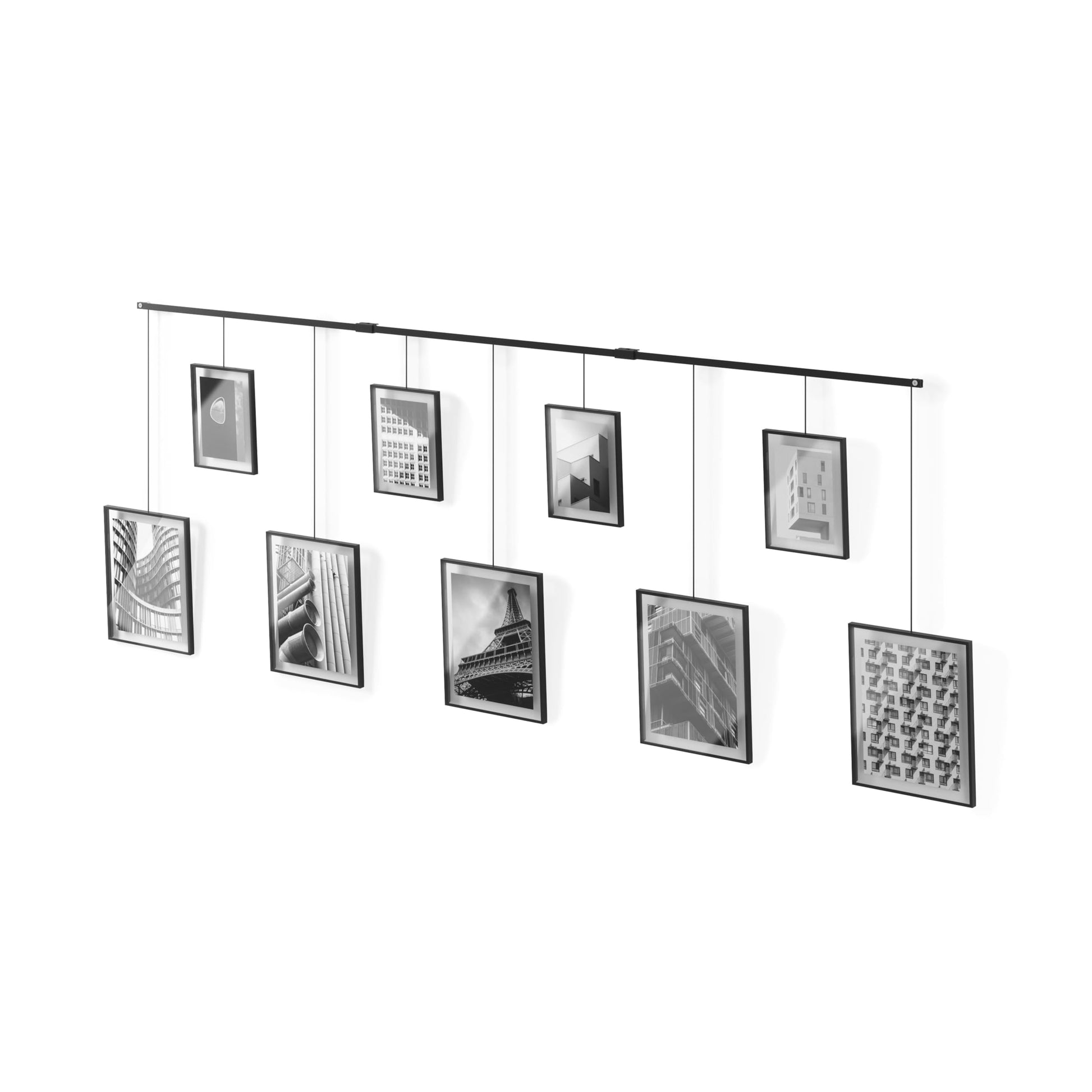 Umbra Exhibit 9-Open Black Picture Frame Set