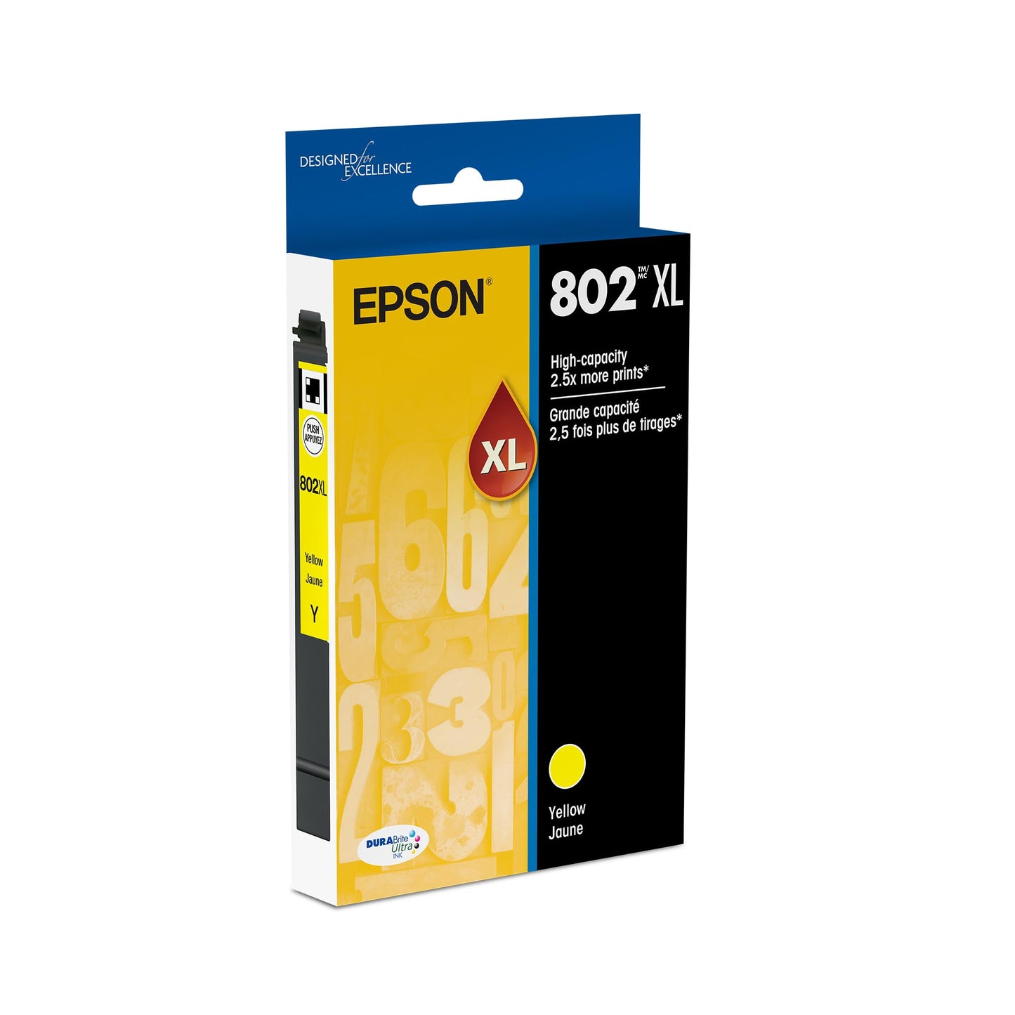 Epson 802XL DURABrite Ultra Yellow Ink Cartridge T802XL420-S