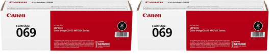 Canon 069 Toner Cartridge Black – 2 Pack | Compatible Color imageCLASS MF752Cdw, MF653Cdw, LBP674Cdw, LBP633Cdw | High Yield Black Replacement Toner for Sharp, Professional Prints