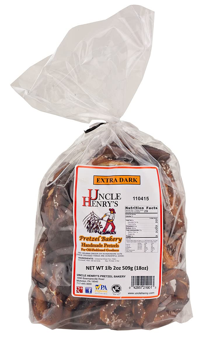 Uncle Henry's Extra Dark Pretzels 1 lb