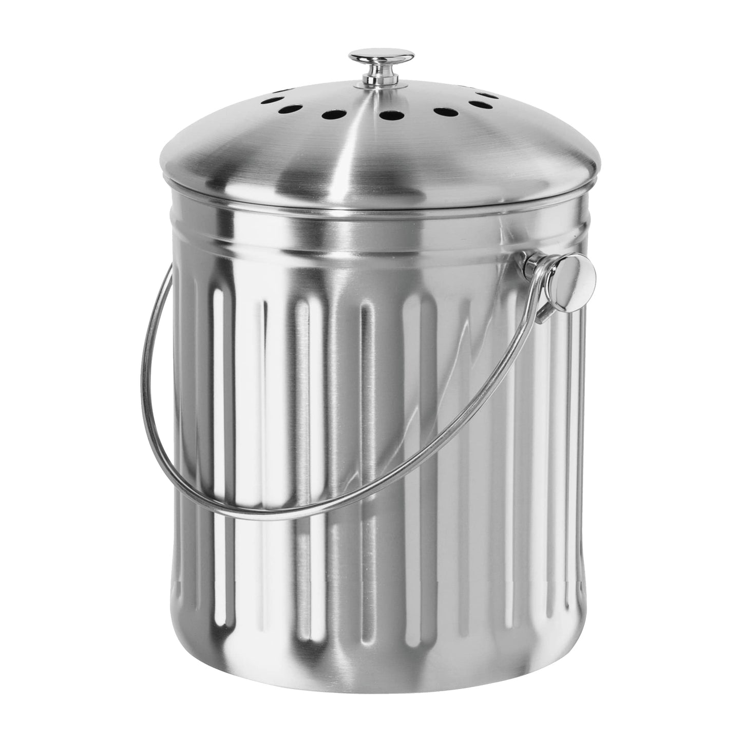OGGI S/S COMPOST PAIL, 3.8L