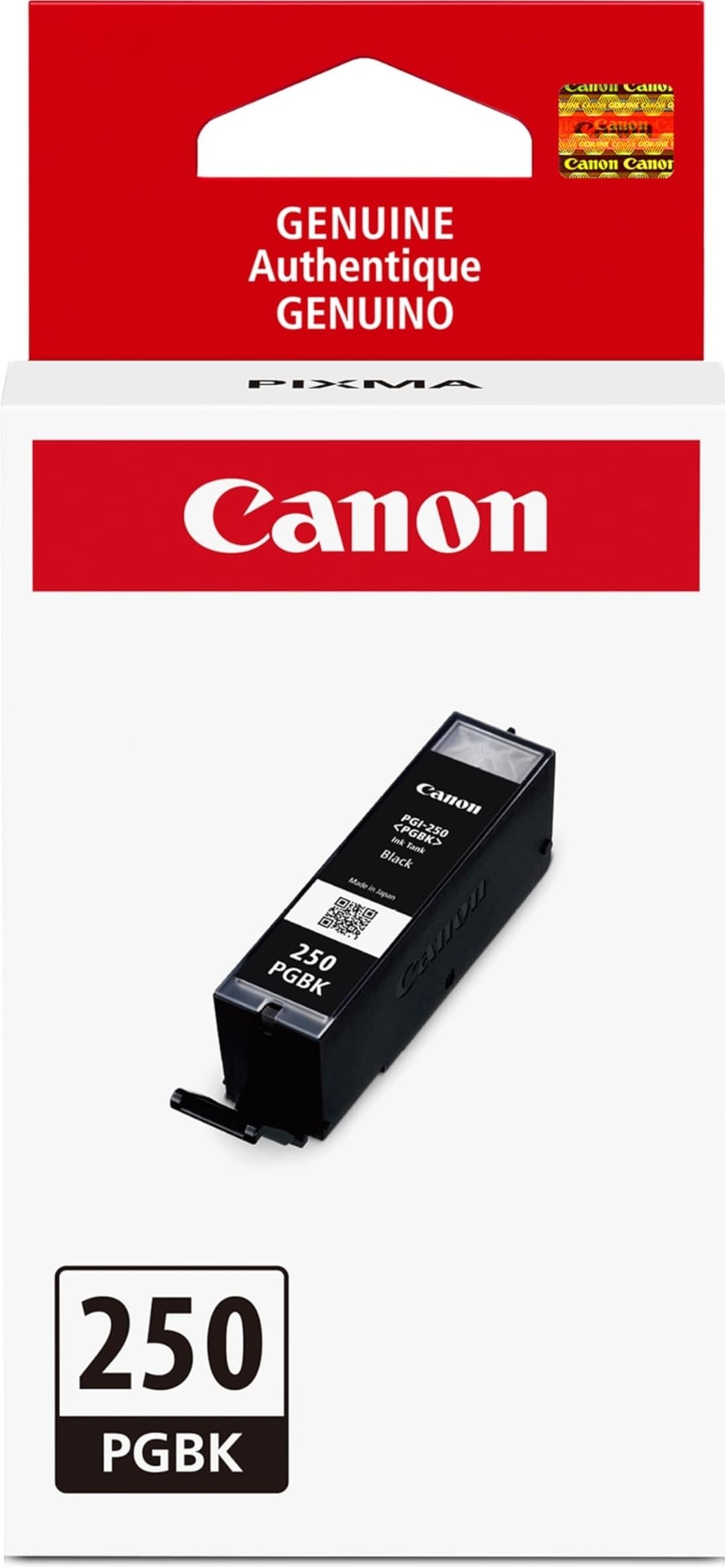 Canon 6497B001 Ink (PGI-250), ChromaLife 100+, 300 Page-Yield, Black