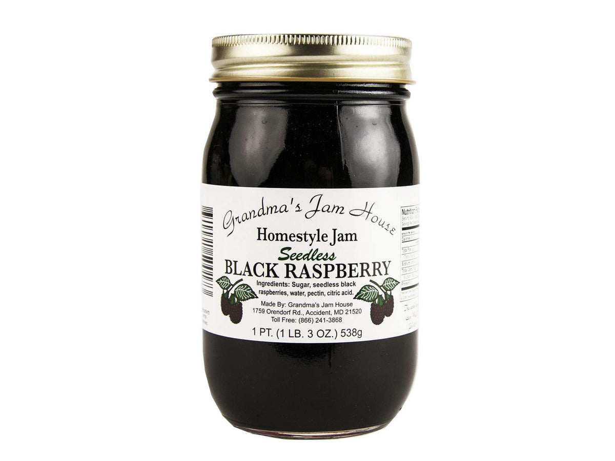 Grandma's Seedless Black Raspberry Jam 16oz