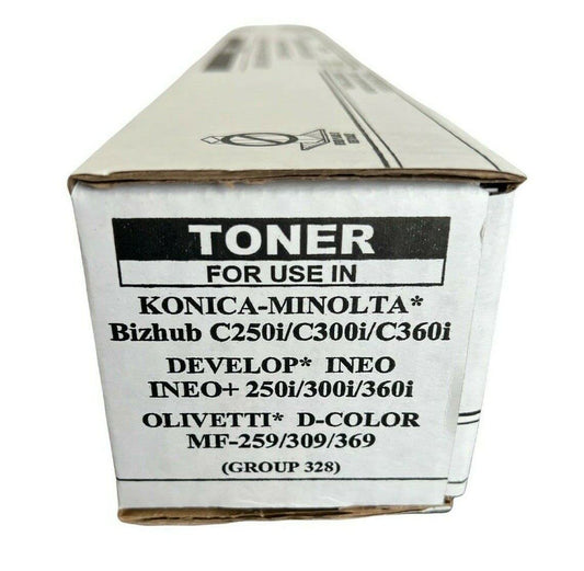 Konica Minolta TN328K Black Toner Cartridge 28K Yield