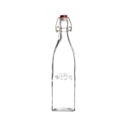 Kilner Square Swing Top Glass Bottle | 18.5 oz