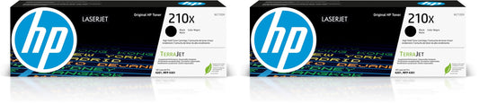 HP 210X Black High-Yield Toner 2-Pack W2100X