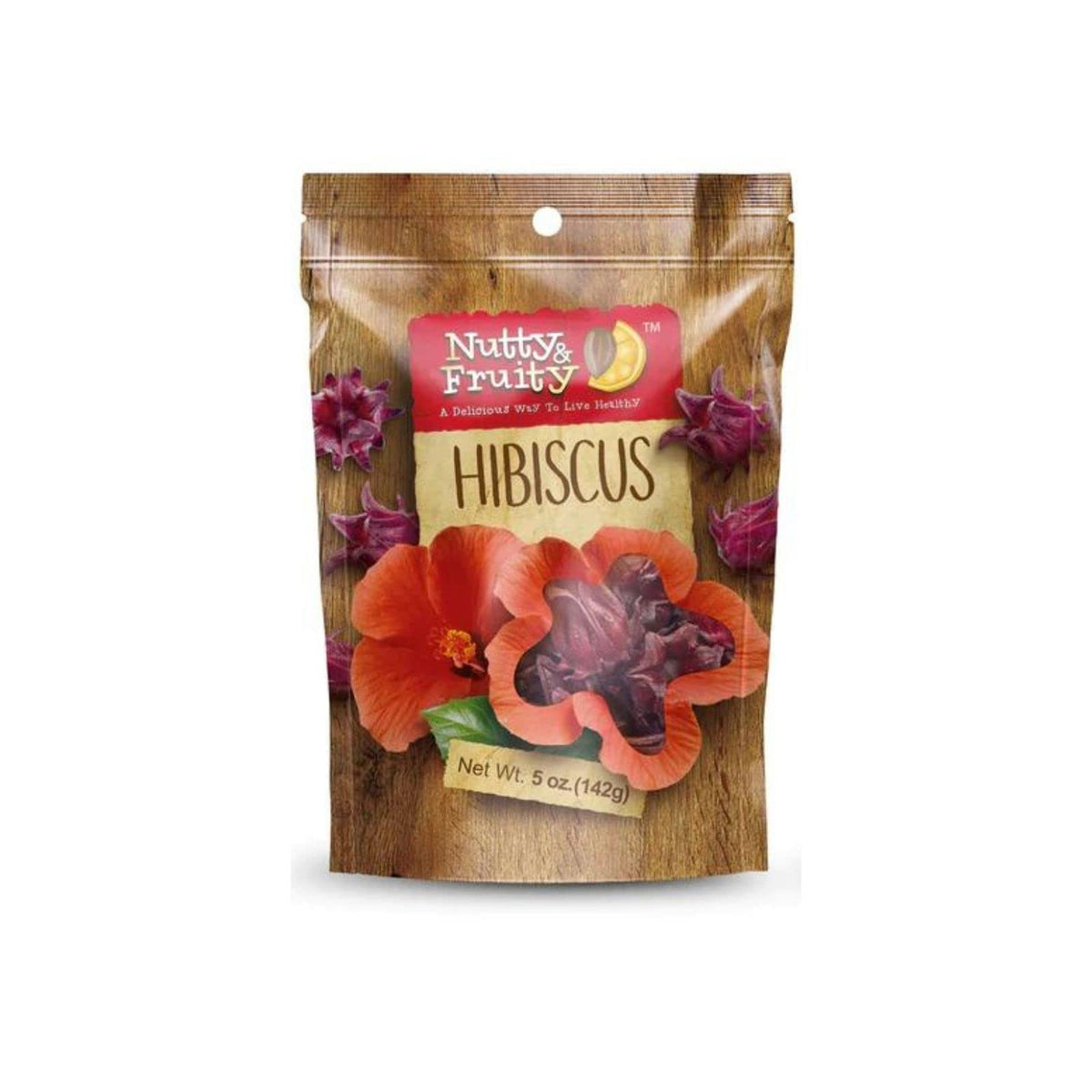 Nutty & Fruity Dried Eatable Hibiscus Flower 5 oz