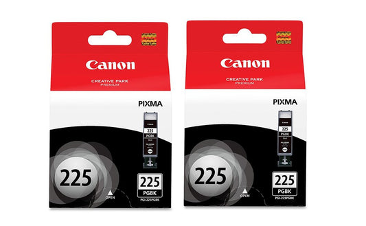 Canon 4530B001 Ink ClWbM Tank, PGI-225 Pigment Black (2 Pack)