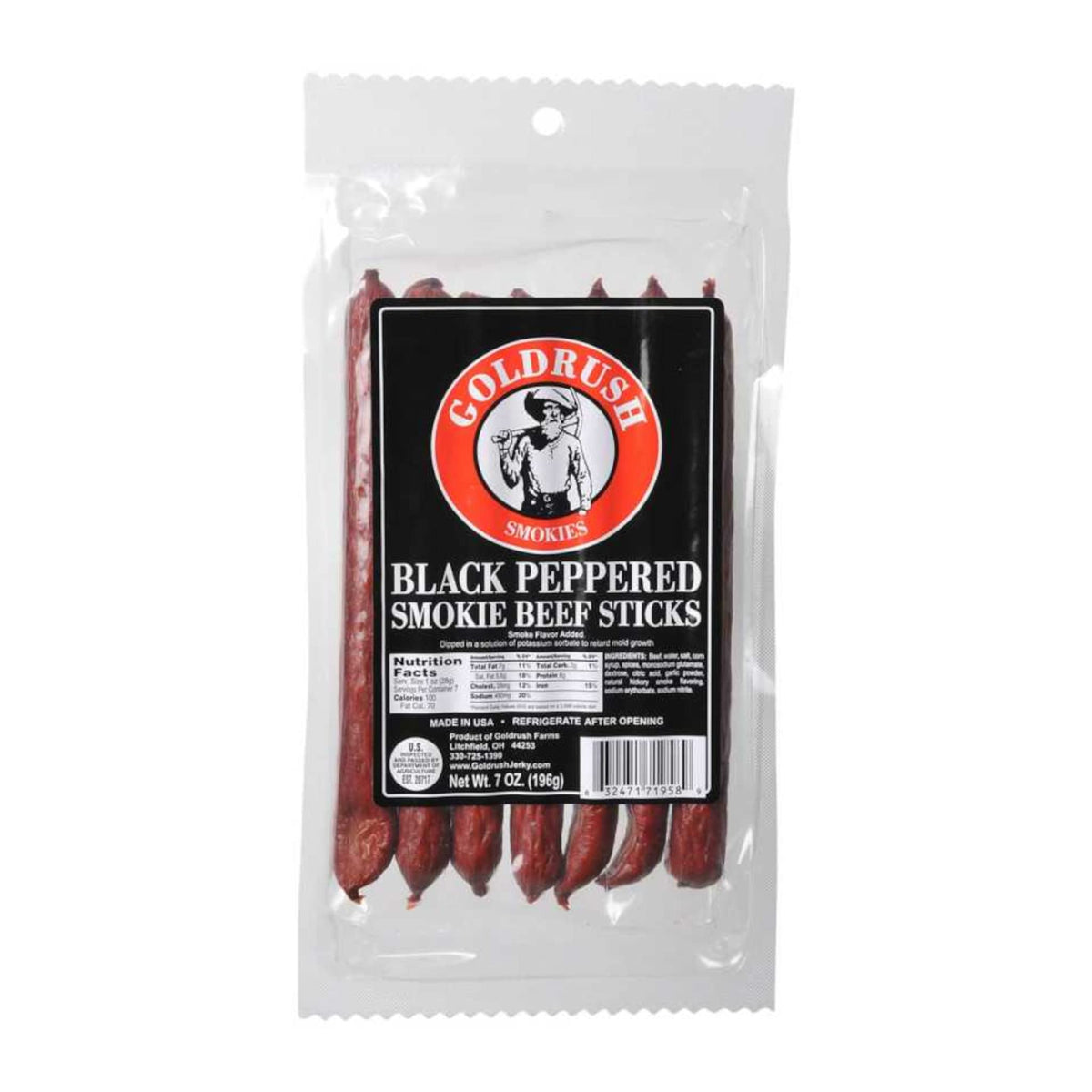 Goldrush Beef Sticks Black Pepper 7 Oz