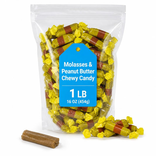 Atkinson Chewy Molasses & Peanut Butter Candy 1 lb