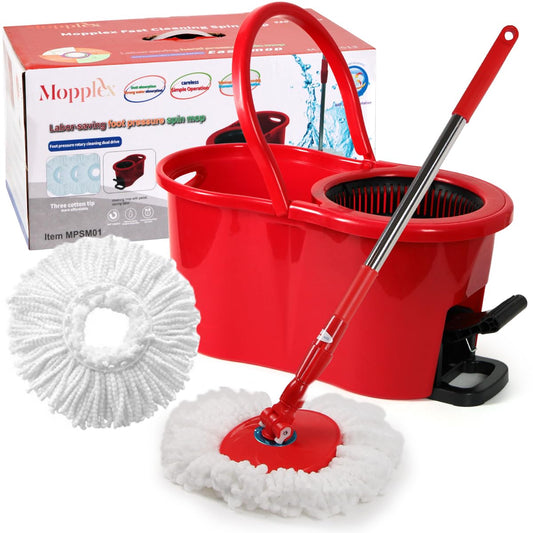Mopplex Pedal Spin Mop & 7L Bucket Cleaning System