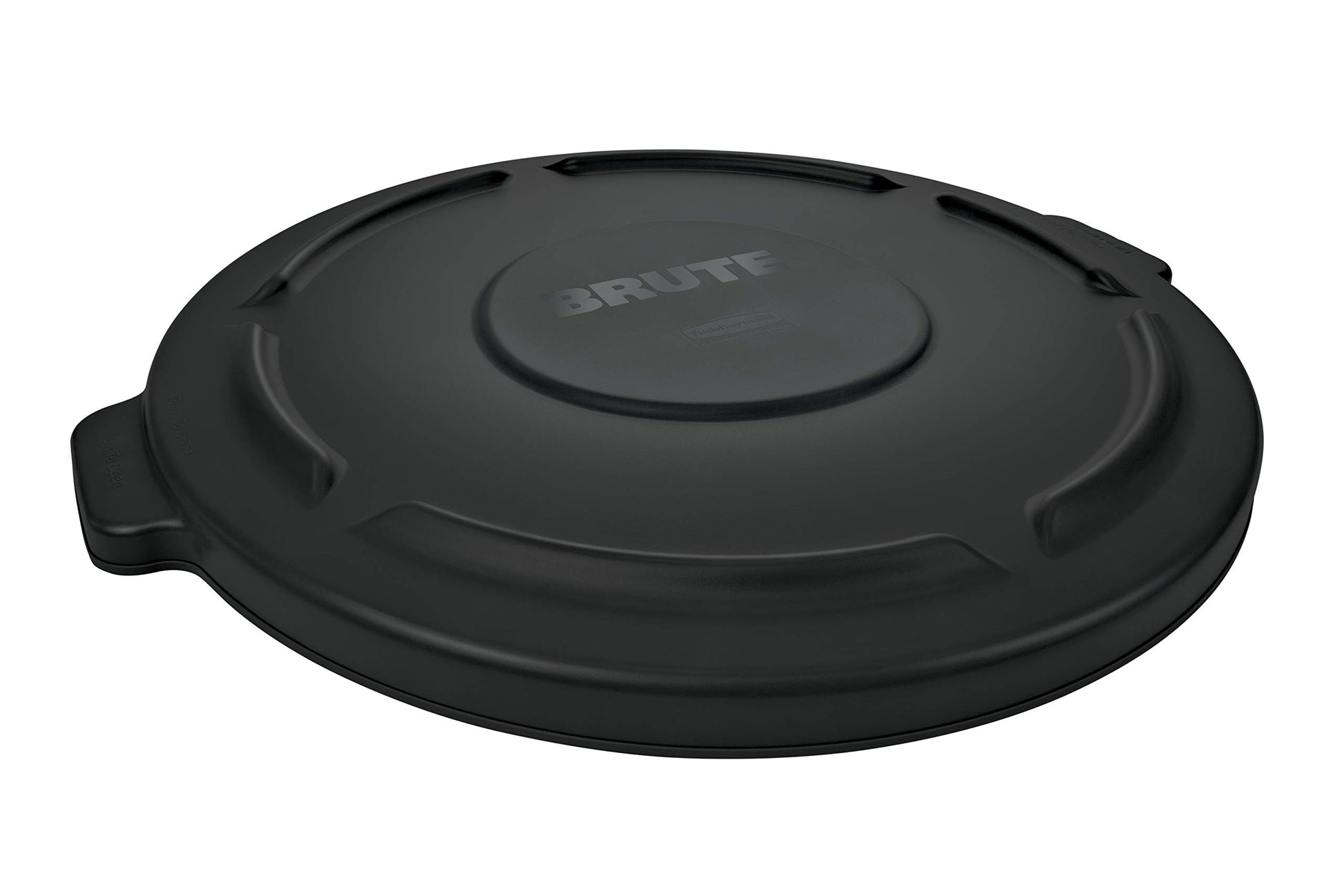 Rubbermaid Commercial Products BRUTE Heavy-Duty Round Trash/Garbage Lid, 44-Gallon, Black, for Landscapers/Construction Sites/Restaurants/Back of House/Offices/Warehouses, Pack of 4