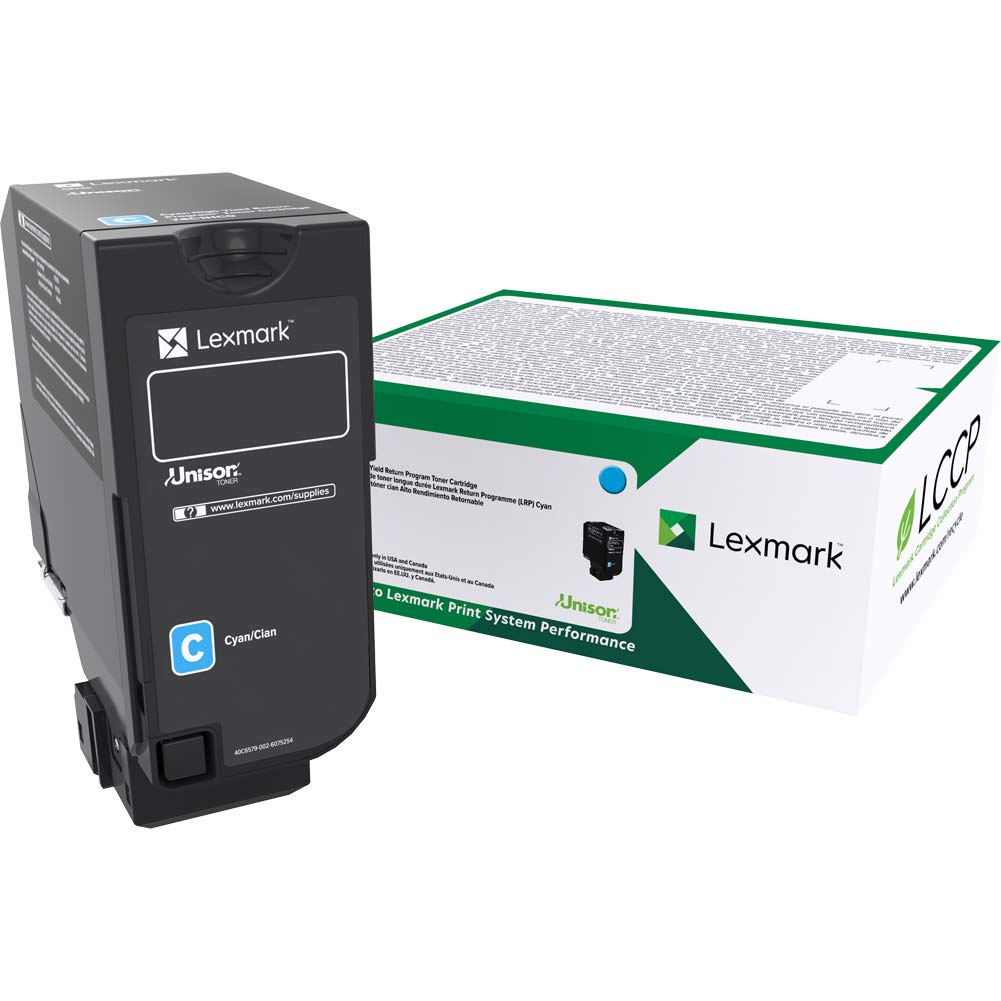 Lexmark 74C10C0 CS720, CS725, CX725 Cyan Return Program Cartridge Toner
