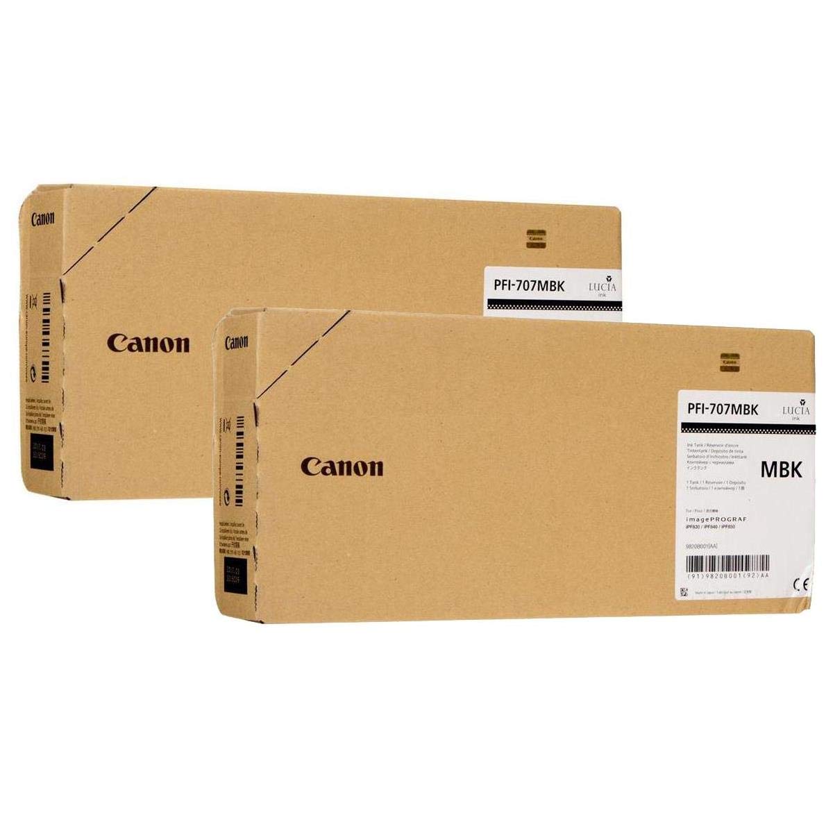 Canon PFI-707 Matte Black Ink Tank 700ml 2-Pack