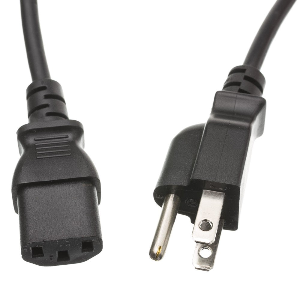 CableWholesale 50ft Computer Power Cord C13 to NEMA 5-15P