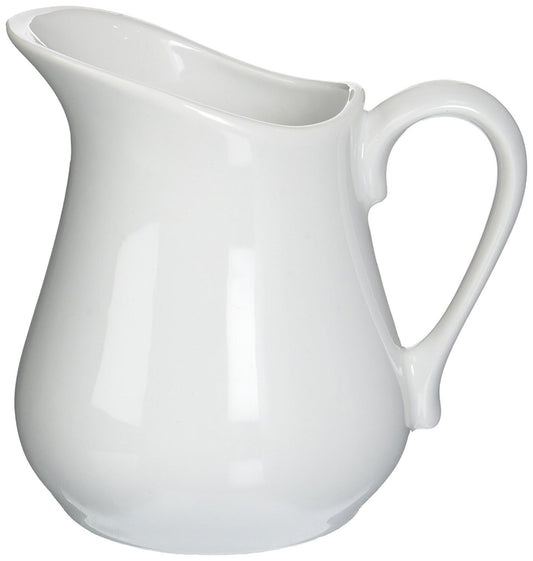 Bia Cordon Bleu Inc Bia Cordon Bleu Inc 900147 8 Oz White Porcelain Pitcher, White