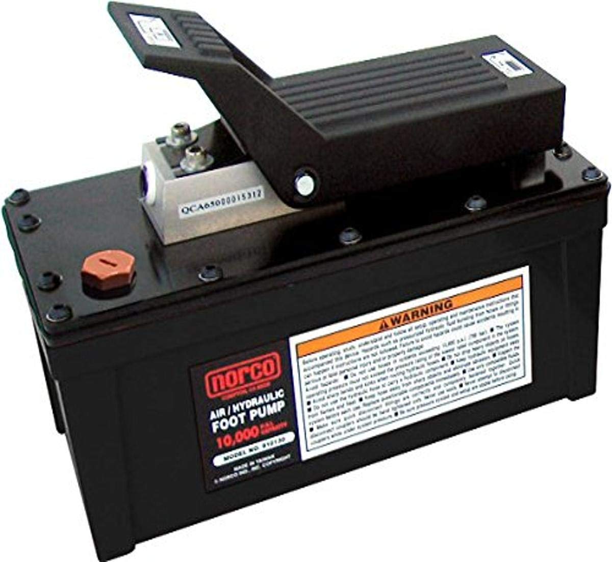 Norco 910130A Air/Hydraulic Foot Pump 10,000 PSI