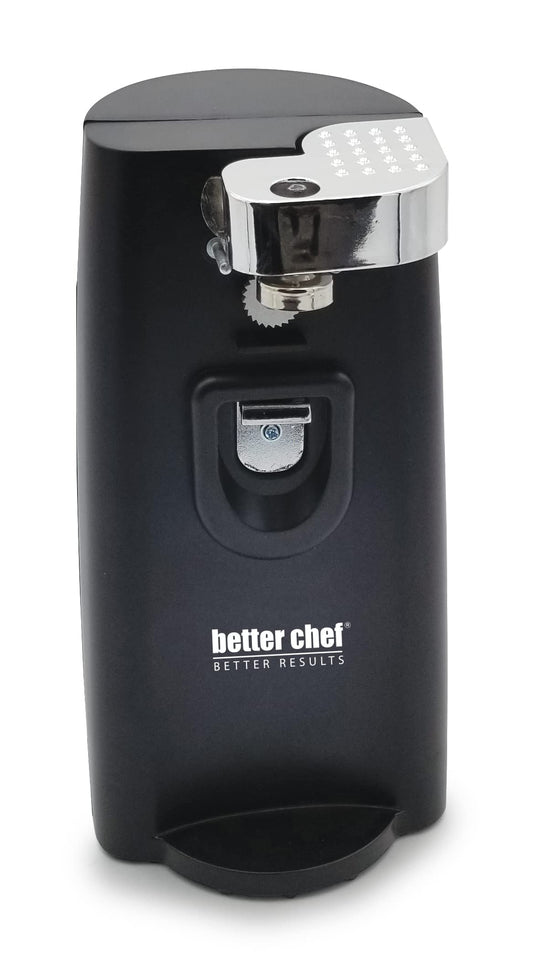 Better Chef Electric Tall Can Opener, 3-in-1, Black